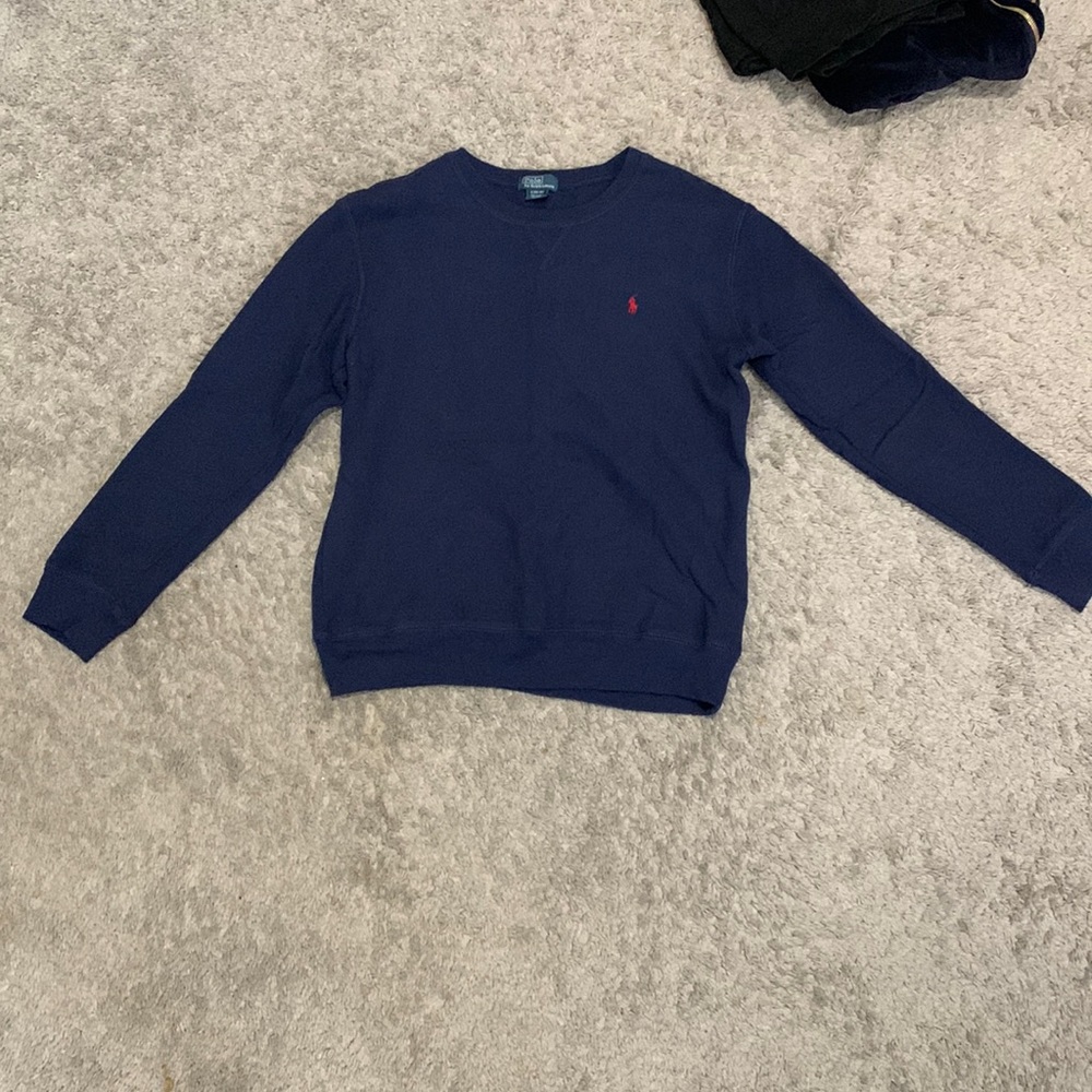 Navy blue polo Sweatshirt